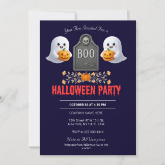 Invitation du parti Halloween du bureau éffrayant