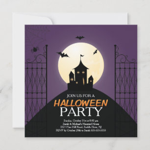 Invitation du parti Halloween House
