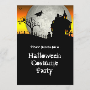 Invitation du parti Halloween House