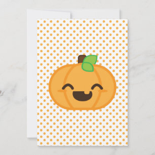 Invitation du parti Halloween Kawaii Jack-o'-lante