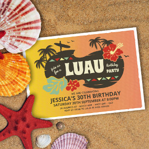 Invitation du parti Hawaii Luau