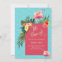 Invitation du parti Hibiscus tropical