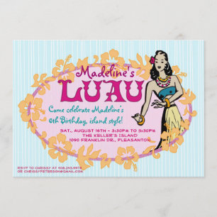Invitation du parti Hula Luau
