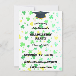 Invitation du Parti Irlandais de la Graduation