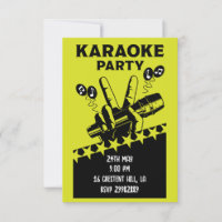 Invitation du parti Karaoke
