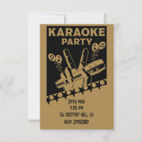 Invitation du parti Karaoke