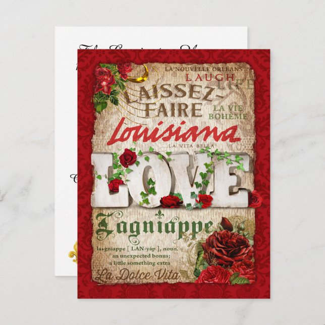 Invitation du parti Louisiane (Devant / Derrière)