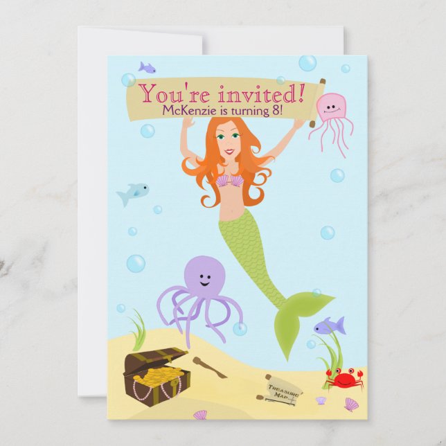 Invitation du parti Mermaid (Devant)
