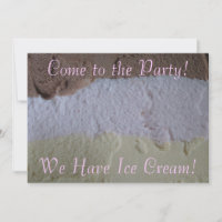 Invitation du parti napolitain "We have Ice Cream"