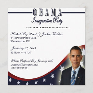 Invitation du parti Obama pour l'investiture 2013