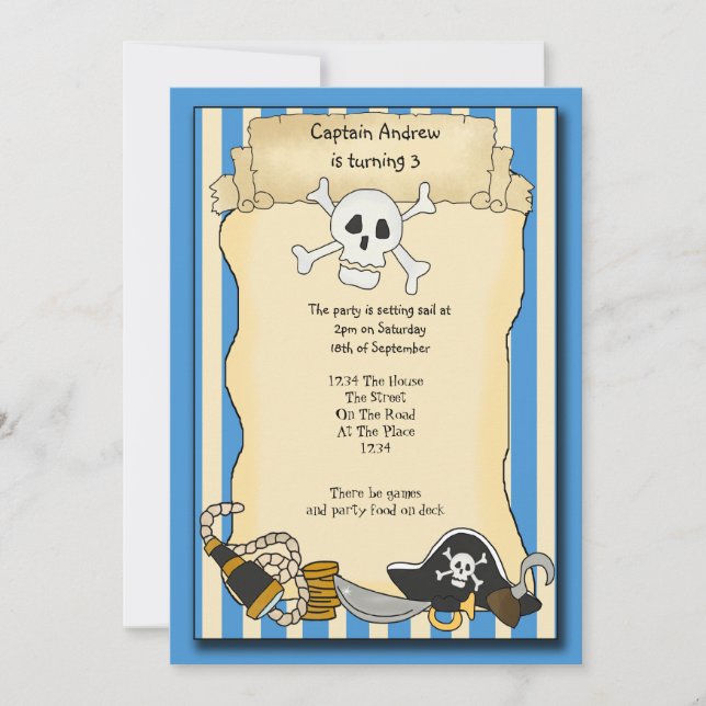 Invitation du parti pirate (Devant)