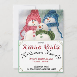 INVITATION DU PARTI SNOWMEN GALA