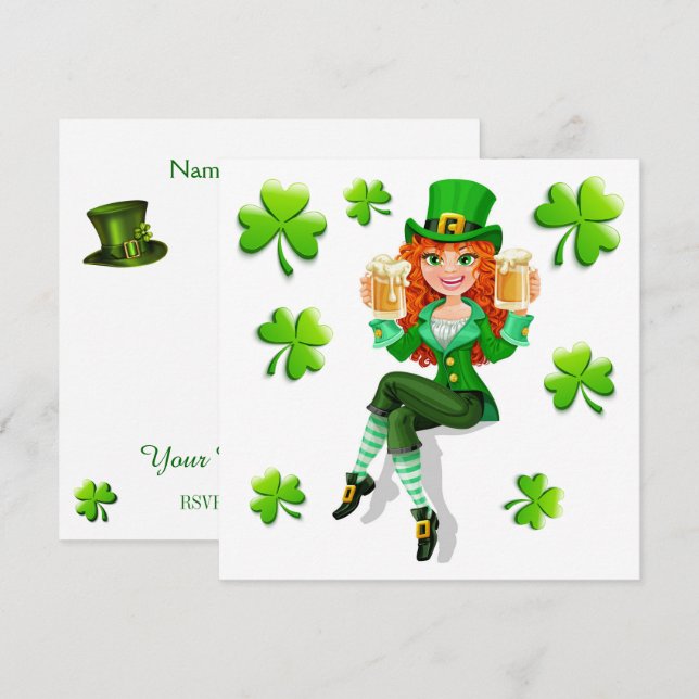 Invitation du parti St. Patrick (Devant / Derrière)