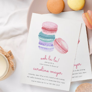 Invitation du Parti Sweet sixteen des Macarons fra