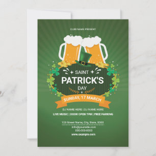 Invitation du Party de Saint Patrick