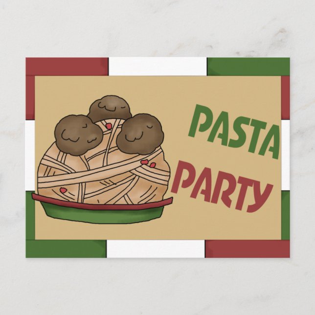 Invitation du Pasta Party (Devant)