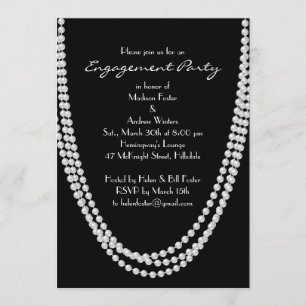 Invitation du Pearl Engagement Party 1920