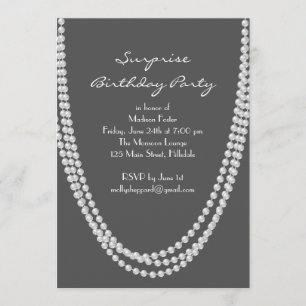 Invitation du Pearl Surprise Birthday Party des an