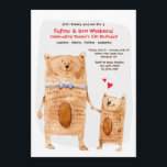 Invitation du père et du fils ours<br><div class="desc">Une adorable invitation mettant en vedette un duo père et fils ours. Parfait pour les sorties père-fils, les fêtes, les événements de collation.Conçu par Freepik). () La carte est facile à customiser avec votre libellé, police, couleur de police, options de forme de papier et le choix de six types de...</div>