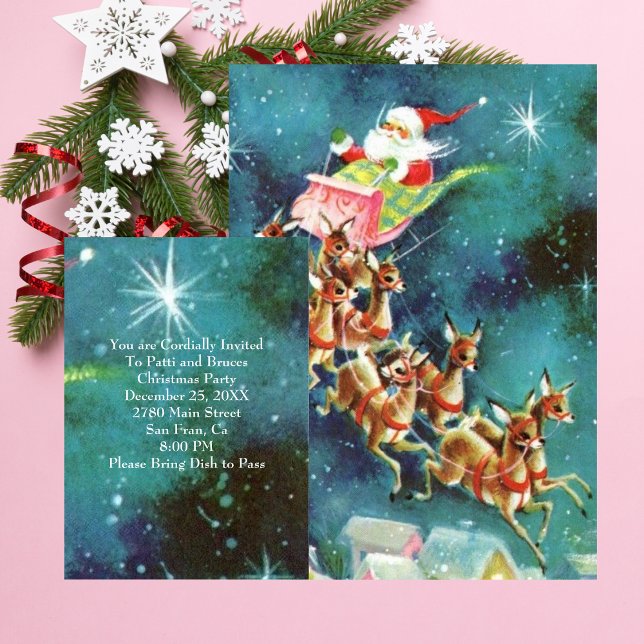 Invitation du Père Noël vintage (Créateur téléchargé)