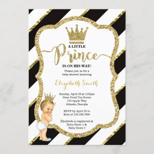 Invitation du Petit Prince Baby shower, Parties sc