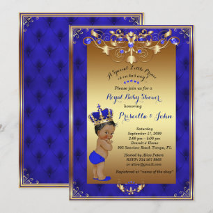 Invitation du Petit Prince Baby shower, Royal Blue