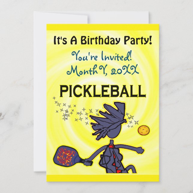Invitation du Pickleball Party (Devant)