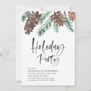 Invitation du Pinecone Holiday Party