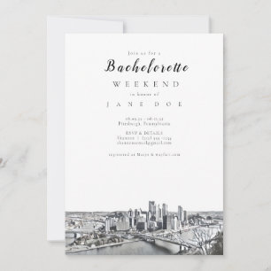 Invitation du Pittsburgh Bachelorette Party