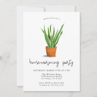 Invitation du Plante de serpent de la fête du ména