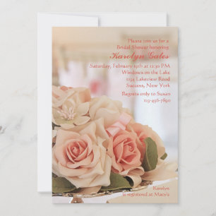 Invitation du plateau rose