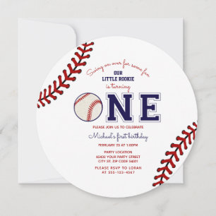 Invitation du premier anniversaire du baseball