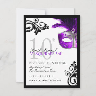 Invitation du Prom Masquerade
