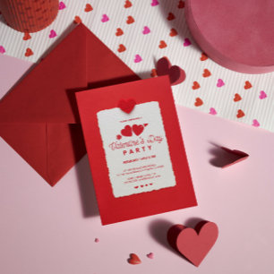 Invitation du Red Heart Valentin's Party