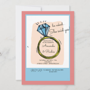 Invitation du Ring Engagement Party