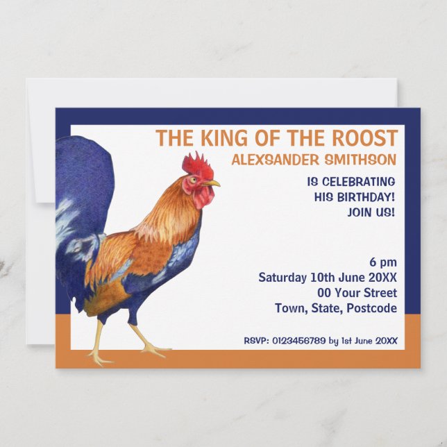 Invitation du Rooster Border Party (Devant)