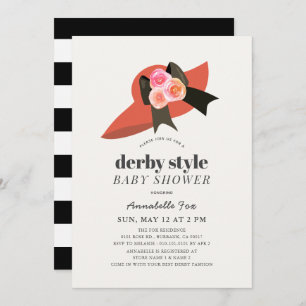 Invitation du Rose Casquette rouge Derby Style