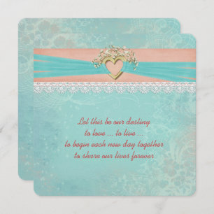 Invitation du ruban cardiaque mariage