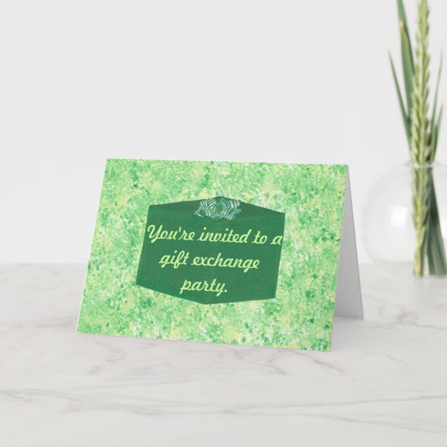 Invitation du salon de Noël Green Present (Devant)