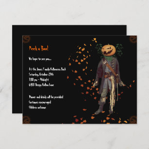 Invitation du Scarecrow Jack Halloween Party