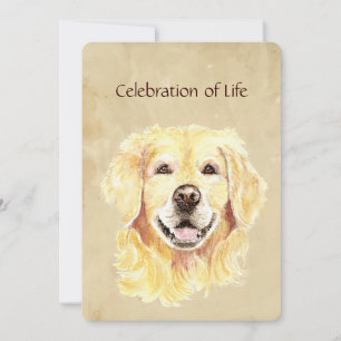 Invitation du service commémoratif Golden Retrieve