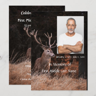 Invitation du service commémoratif Stag Deer Outdo