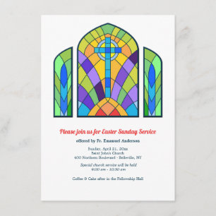 Invitation du service de l'église en verre