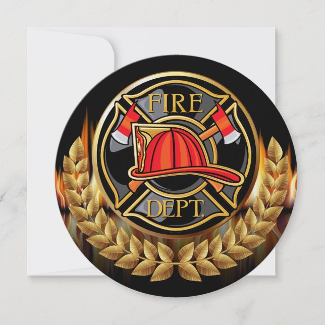 Invitation du service d'incendie (Devant)