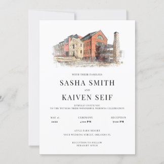 Invitation du site Mariage aquarelle