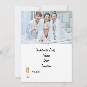 Invitation du spa Bachelorette Party   Personnalis