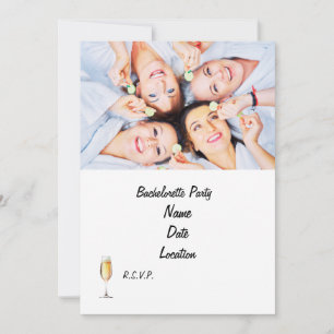 Invitation du spa Bachelorette Party Personnalis