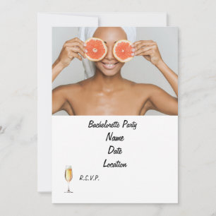 Invitation du spa Bachelorette Party Personnalis