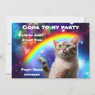 Invitation du Space Cat Party