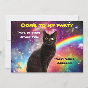 Invitation du Space Cat Party